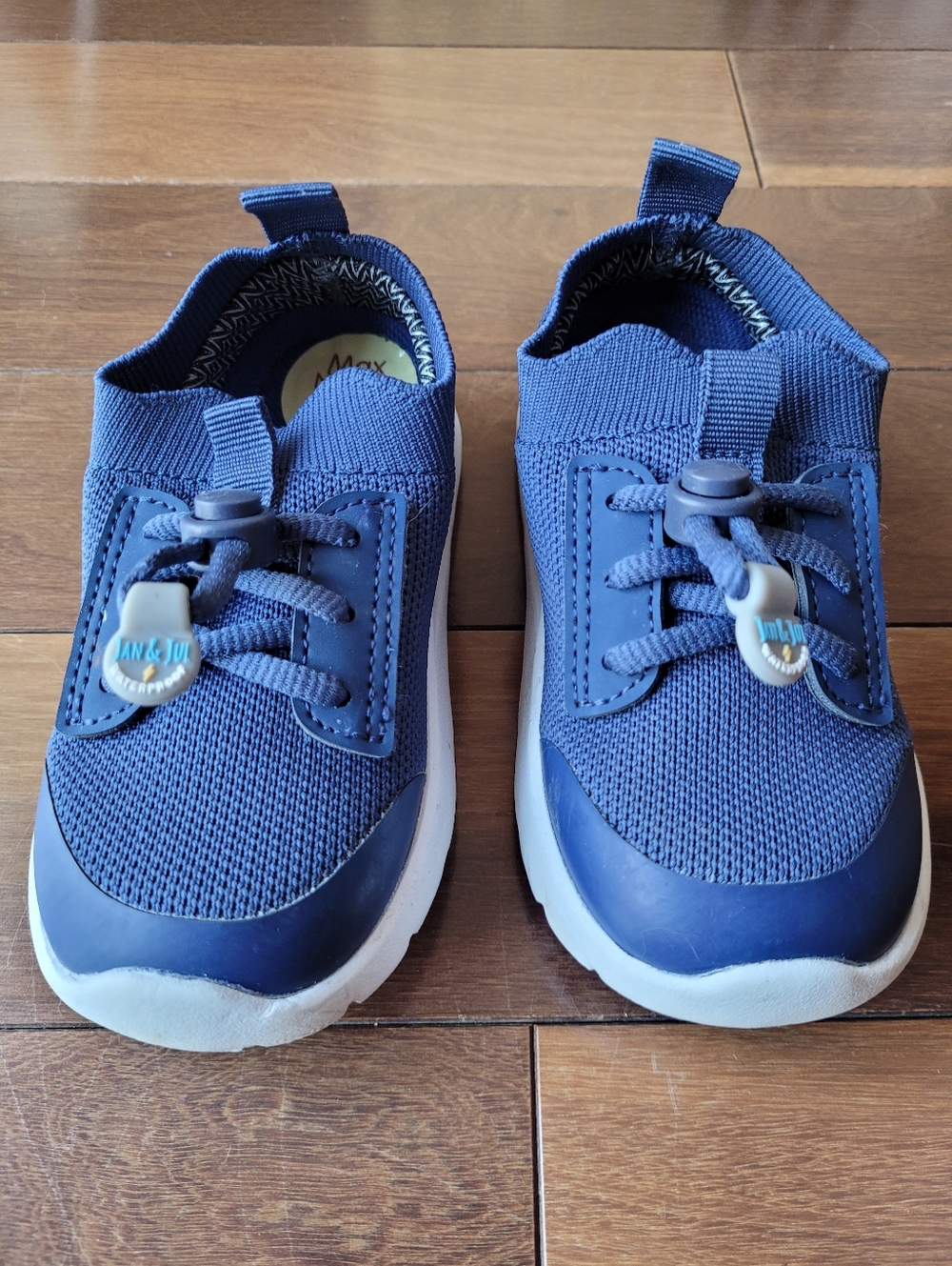 Jan & Jul Waterproof Toddler Sneakers Navy Blue Size 8